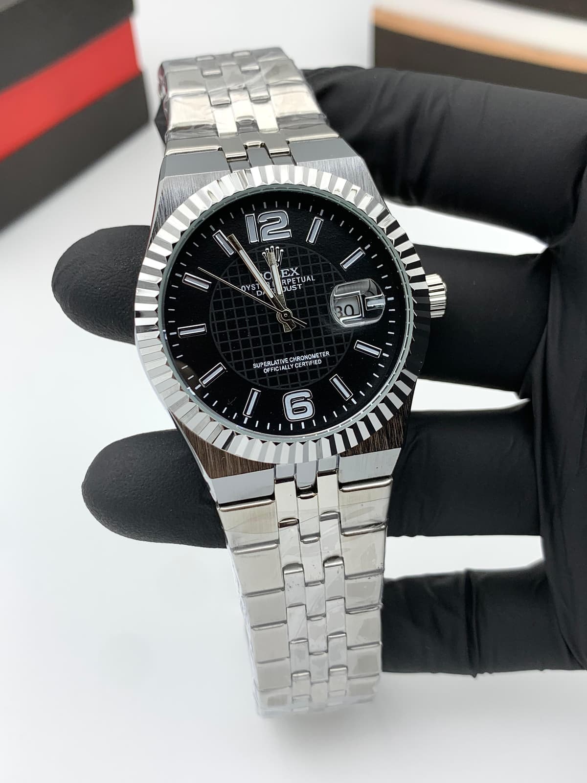 Rolex Datejust | Black Flutted dial