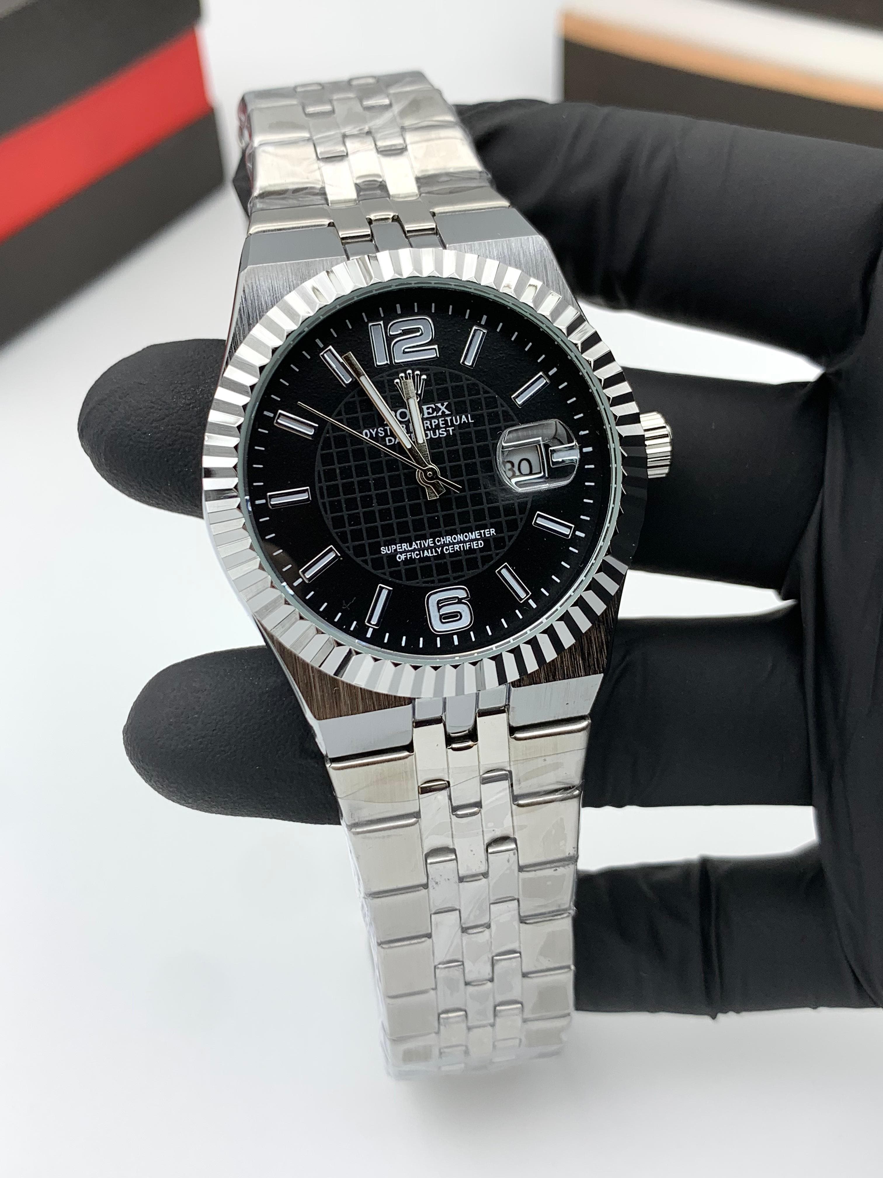 Rolex Datejust | Black Flutted dial